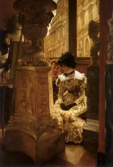 Tissot: At the Louvre, by Tissot