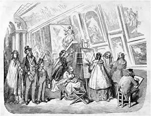 Copyists: LOUVRE VISITORS