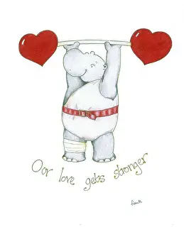 Hippo: Our love gets stronger with weightlifter hippo