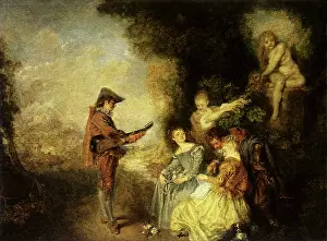 Watteau: The Love Lesson, by Watteau