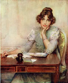 Pensive: The Love Letter by William A Breakspeare
