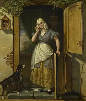 18 30: Love Note, by Johannes Hendrik van West