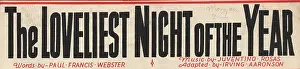 Fonts: The Loveliest Night of the Year - font and text