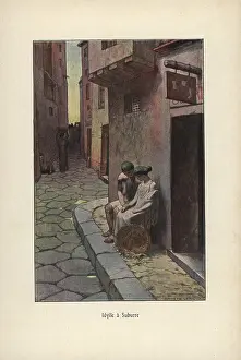 Felicien: Lovers in an alley in the low-class red-light