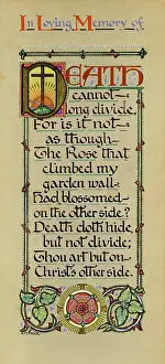 Christs: In Loving Memory illuminated lettering