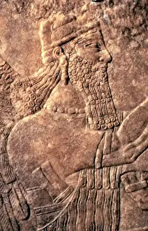 Basrelief: Low relief of a winged
