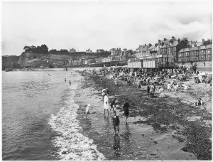 Dawlish: Low tide in Dawlish, Devon