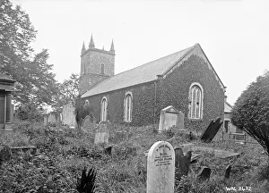 Saintfield: A low view of a Church from the graveyard