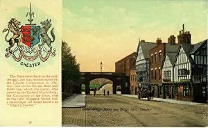 Cheshire: Lower Bridge Street & Bridge Gate, Chester, England