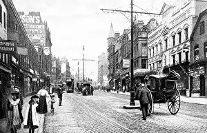 Briggate: Lower Briggate, Leeds early 1900s