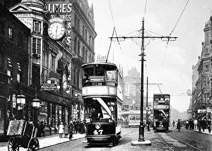 Briggate: Lower Briggate, Leeds early 1900s