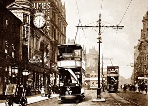 Briggate: Lower Briggate, Leeds early 1900s