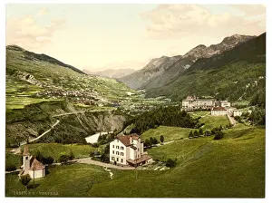 Engadine: Lower Engadine, Vulpera, general view, Grisons, Switzerland