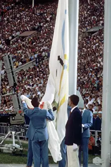 Lowering: Lowering of Olympic Flag, 1980