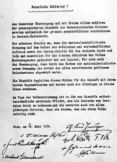 Preface: Loyalty address of the Austrian bishops for the annexation o