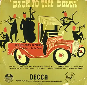 Trombone: LP record cover design, Back to the Delta