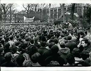 Aldwych: LSE students in demonstration and march, London