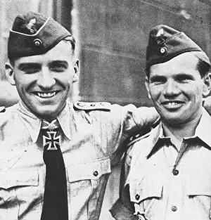 Rudel: Lt Col Hans-Ulrich Rudel and his wireless operator, WW2