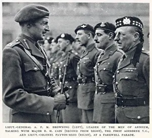 Payton: Lt.-General A.F.M. Browning, Major R.H. Cain and Lt.-Colonel