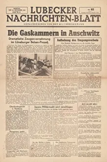 Irma: Lubecker Nachrichten-blatt Auschwitz reference at the Belsen