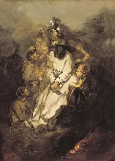 Garrotted: LUCAS VELAZQUEZ, Eugenio (1817-1870). The garrotted