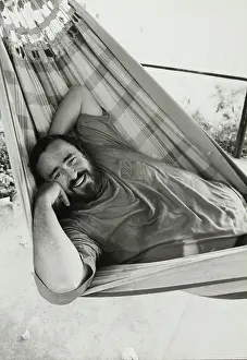 Pavarotti: Luciano Pavarotti in a hammock
