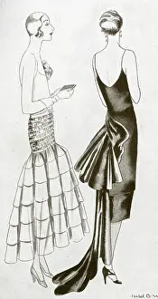Oct18: Lucien Lelong evening dresses