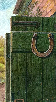 Superstition: Lucky Horseshoe on Door