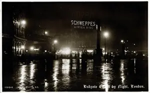 Schweppes: Ludgate Circus by night, London