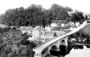 Dinham: Ludlow, Dinham Bridge and Castle Hill 1892