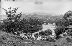 Shropshire: Ludlow and the River Teme with Ludford Bridge