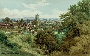 Ludlow: Ludlow, Shropshire, viewed from the hill