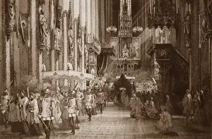 Entourage: Ludwig II of Bavaria at the Corpus Christi procession in
