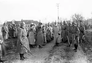 Breasted: Ludwig III of Bavaria visiting troops, Comines, France