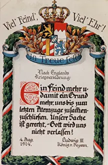 Breath: Ludwig III - declaration of war by Great Britain