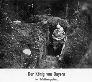 Emplacement: Ludwig III in a trench 1915