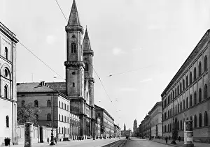 Ludwigskirche: Ludwigskirche in Munich, about 1930