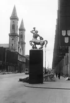 Ludwigskirche: Ludwigstrasse in Munich on 15.07.1937