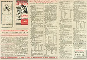 Lufthansa Poster, summer flights in Europe