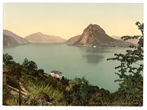 Salvatore: Lugano, San Salvatore from Monte Bre, Tessin, Switzerland Lu