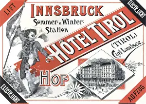 Tirol: Luggage Label from Austria