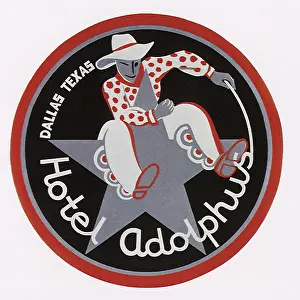 Adolphus: Luggage Label from Dallas