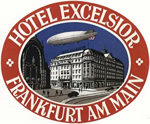 Dirigible: Luggage Label from Frankfurt