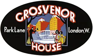 Grosvenor: Luggage Label from London