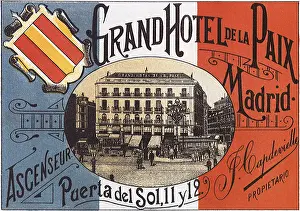 Paix: Luggage Label from Madrid