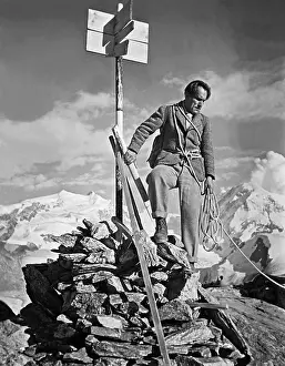 Trenker: Luis Trenker in The Mountain Calls, 1938