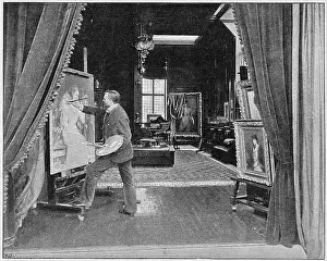 Easel: Luke Fildes
