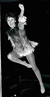 Learns: Lulu, Scottish pop singer, learning to fly as Peter Pan