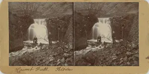 Washed: Lumb's Bridge and Falls (Original bridge, washed away 1901)
