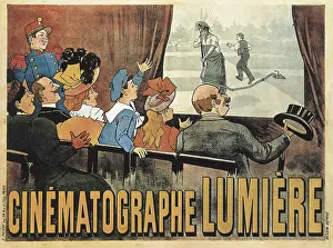Cinematographic: LUMIERE, Louis and Auguste. Poster advertising